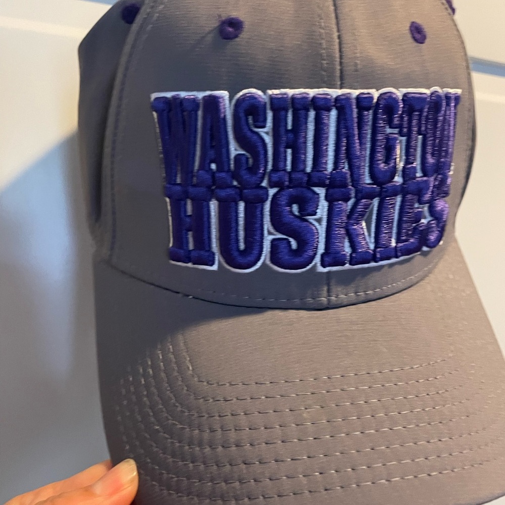 Football 🏈 is in the air. University of Washington Grey Ballcap
